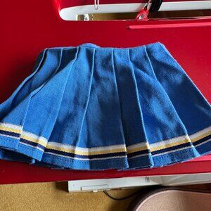 American Girl Cheerleader Pleated Skirt Blue & Gold for 18" Doll